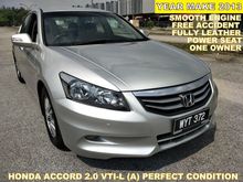 2013 Honda Accord 2.0 VTi-L (A) ELECTRONIC LEATHER SEAT PERFECT CONDITION