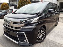 2016 Toyota Vellfire 2.5 ZG (A) PILOT SEATS 7 SEATER P/BOOT ALPINE UNREG JAPAN