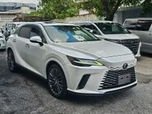 OFFET UNREG 2023 Lexus RX 350 2.4 Luxury SUV VERSION L WHITE /SUNROOF/HUD/BSM/ FREE 6 YEAR WARRANTY/ PROCESSING FEE RM1350