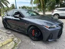 2021 Lexus IS 300 2.0 F Sport Sedan MODE BLACK EDITION / GRADE 4.5 / FULLY LOADED / SUNROOF / MEMORY SEATS / 19 INCH BBS SPORT RIMS / 360 CAMERA UNREG