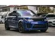 Recon UNREG 2022 Land Rover Range Rover Sport 5.0 SVR CARBON EDITION 3 YEARS WARRANTY MERIDIAN SPEAKER PAN ROOF HUD POWER TAILGATE