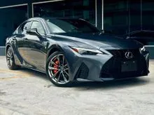 2022 Lexus IS 300 F SPORT 2.0 - 2K MIELAGE, ORANGE CALIPER, SUNROOF, BLACK INTERIOR, 10YRS WARRANTY