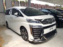2018 Toyota Vellfire 2.5 ZG SUN ROOF ALPINE PLAYER FULL LEATHER UNREGISTERED