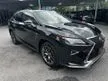 Recon 2018 Lexus RX300 2.0 F Sport SUV, Panoramic Roof, HUD, 360 Cam, Red Leather - Cars for sale