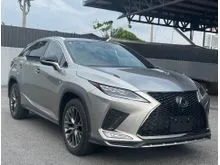 2022 Lexus RX300 2.0 F-SPORT - MARK LEVINSON / GRADE 5A / 12K KM / SILVER TITANIUM / 4 CAMERA / PANROOF / FULL SPEC / RECON UNREG / LIKE NEW