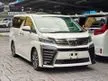 Recon 2020 Toyota Vellfire 2.5 ZG SUNROOF UNREG 18K KM GRADE 5A WITH AUCTION REPORT