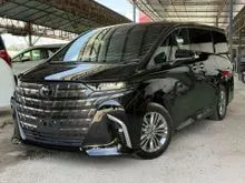 2023 Toyota Alphard 2.5 Z SPEC AGH40 DIM BSM SIDE STEP SUNROOF LOW MILEAGE UNREG GRADE 4.5 REPORT READY STOCK