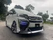 Used 2018 Toyota Vellfire 2.5 ZG MPV VIP NUMBER 60