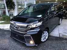 2015 Toyota Vellfire 2.5 Z 7 SEATER 2 POWER DOOR BEST IN TOWN PROMOTION