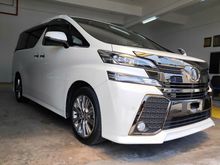 2017 Toyota Vellfire 2.5 Golden Eyes Sunroof Pre Crash Safety New Arrival Unregistered