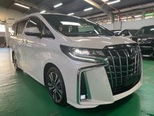 2020 Toyota Alphard 2.5 SC MPV 3LED JBL 4CAM DIM BSM SUNROOF APPLE CAR PLAY SPARE TYRE FULL SPEC