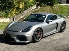 2022 Ready Stock LOW MILEAGE Porsche 718 4.0 Cayman GT4 Coupe