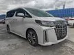 Recon 2020 Toyota Alphard 2.5 SC UNREG SUNROOF JBL 4 CAM DIM BSM