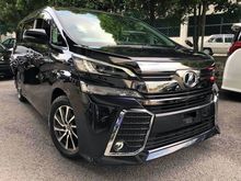 Sunroof Moon Roof 2016 Toyota Vellfire 2.5 Z G ZG Edition MPV Recond Japan Unregistered