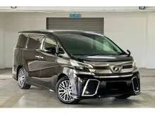 2016 Toyota Vellfire 2.5 ZG MPV FREE WARRANTY FULL SPEC