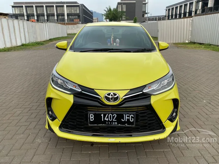 Jual Mobil Toyota Yaris 2021 S GR Sport 1.5 di Banten Automatic Hatchback Kuning Rp 232.000.000