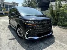 2023 Toyota Alphard 2.5 Z 5AA Universal Side-Step Modellista Aero-kit Auto-Parking 4cam Twin-Roof DIM BSM Grade 5AA Fully Loaded Unreg
