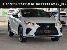 2021 Lexus RX 300 2.0 F Sport  Mileage 23k km 360Cam Red Leather FREE 5 YRS TOYOTA DEALER WARRANTY