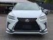 Recon 2018 Lexus RX300 2.0 F Sport SUV/Panaromic Roof/Red Leather/BSM/HUD/360 SURROUNDING CAM/FREE WARRANTY/FREE SERVICE - Cars for sale