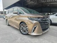 2025 Toyota Alphard 2.5 Z Grade 5A JBL Home Theatre Sound System Sun Roof 4Cam360View PCS LTA BSM DIM HUD Display Audio Leather P/Boot Side Step Unreg