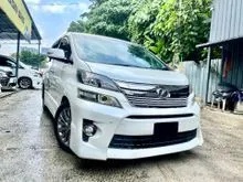 2013 Toyota Vellfire 2.4 Z Golden Eyes MPV / SUNROOF / MOONROOF / POWER BOOT / 360 CAMERA / 7 SEATER / 18 SPEAKER / FEW UNITS TO CHOOSE