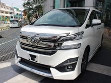 2016 UNREG Toyota Vellfire 3.5 VL Full Modelista Bodykit Just coming Stock
