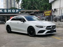 2019 Mercedes-Benz CLA250 2.0 AMG Line 4MATIC coupe with Red Interior, 360 Surround View Camera & 19 Inch Rim