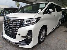 2016 Toyota Alphard 2.5 SA TYPE BLACK SUNROOF FULL ALPINE MODELLISTA KIT PRE CRASH