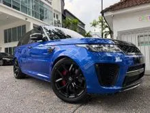 ARISTOTLE BLUE PRE OWNED 2019/2022 RANGE ROVER SPORT 5.0 V8 SVR UK BEST VERSION OF ITS NEW