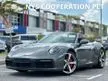 Recon 2020 Porsche 911 Carrera Cabriolet 3.0 PDK 4S Turbo 992 Convertible Unregistered Top Speed 303 Km/h Sport Exhaust System Porsche Dynamic Lighting Sy