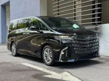 2024 Toyota Alphard 2.5 Z 7-Seater MPV BLACK INTERIOR NEW MODEL FACELIFT DVD APPLE AND ANDRIOD CAR PLAY 4-CAM BSM DIM HUD TOYOTA TEAMMATE ADVANCED DRI