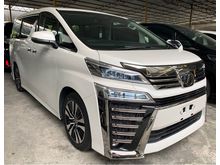 2018 Toyota Vellfire 2.5 ZG - SUNROOF - 3LED - P.CRASH - LKA - 5 YEARS WARRANTY
