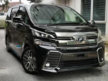 2017 Toyota Vellfire 2.5 ZG UNREG 3 YEARS WARRANTY - PRE CRASH SYSTEM - PILOT SEAT - SEMI LEATHER - REVERSE CAMERA