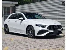 2023 Mercedes-Benz AMG A35 2.0 4MATIC Hatchback, GRADE 4.5B, ORI 21K KM, 360 CAMERA, HUD, BSA, PANORAMIC ROOF, MUTIL-COLOR AMBIENT LIGHT