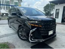 2024 Toyota Alphard 2.5 Z Oridenal Modelista Aero-Kit & Daylight Twin-Roof Auto-Parking Grade 5AA Unreg