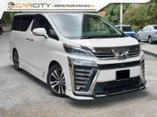 2019 Toyota Vellfire 3.5 ZG MPV COME WITH WARRANTY SURROUNDING REVERSE CAMERA ELECTRIC PILOT SEAT POWERBOOT POWERDOOR STEERING WHEEL CONTROL