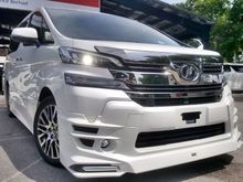 2016 Toyota Vellfire 2.5 ZG TRD Edition Pre Crash Sun Roof