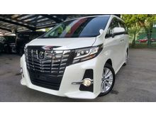 UNREG 2016 Toyota Alphard 2.5 G 2 Power Door ALPINE USA DVD CONSOLE