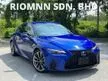 Recon [READY STOCK] 2021 Lexus IS300 2.0 F Sport, Low Mileage, 360 Camera, Black Interior, Seat Ventilation, Lexus Safety System and MORE