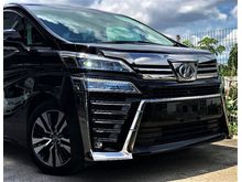 PREMIUM LUXURY MPV - 2018 Toyota Vellfire 2.5 ZG Edition + JBL + SUNROOF + 4 CAM + BSM + DIM