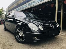 MERCEDES BENZ E240 AMG 2005,CRYSTAL BLACK IN COLOUR,FULL LEATHER SEATS,SELDOM USE,2 ELECTRONIC MEMORY SEATS,SMOOTH ENGINE GEAR BOX,ONE DATO OWNER