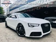 AUDI S5 3.0 WTY 2023 2014,CRYSTAL WHITE IN COLOUR,S5 STEERING,S5 SPORT RIMS,PUSH START KEY LESS,ONE PILOT OWNER