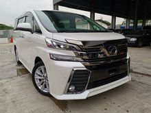 2016 Toyota Vellfire 2.5 ZA JBL HOME THEATER 4CAM WHITE UNREG