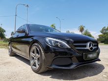 2016 Mercedes-Benz C200 2.0L (A) Avantgarde Sedan AMG SPORT RIMS Under Warranty