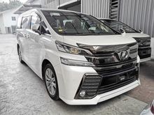 2016 Toyota Vellfire 2.5 ZA Golden Eyes (PRE-CRASH,P/BOOT,4 YR WARRANTY)