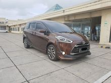Toyota Sienta Q AT Coklat 2016 Service Record