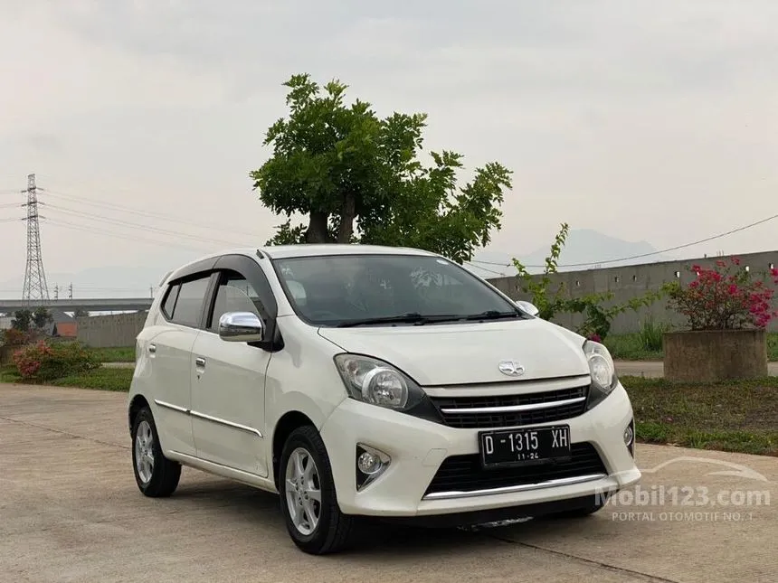 Jual Mobil Toyota Agya 2014 G 1.0 di Jawa Barat Manual Hatchback Putih Rp 80.000.000