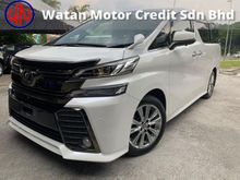 2017 Toyota Vellfire 2.5 ZA Golden Eyes Special Edition Unregister Dark Interior 360 Surround Camera 2Pwr Door Pwr Boot GMR Warranty Local KL AP