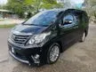 Used Toyota Alphard 2.4 G 240S Gold MPV (A) 2014 1 Lady Owner Only 2 Power 1 Power Boots Sunroof and Moonroof Original TipTop Condition View to Confirm