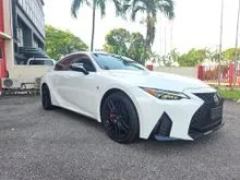 2021 Lexus IS 300 2.0 F Sport Mode Black / FREE 7 YEARS WARRANTY / SEMI NAPPA LEATHER / APPLE CAR PLAY & ANDROID AUTO / LOW GENUINE MILEAGE